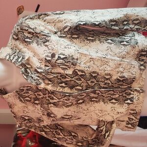 Brand new snake print cotton spandex jacket